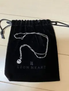 ［美品］LION HEART シルバー ネックレス ピースシンボル 袋付