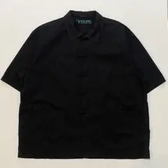 VULCAIN バルカン 半袖チャイナシャツジャケット 黒 L