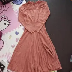 ジルスチュアート♥️ くすみピンクワンピ