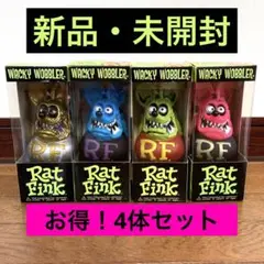 【未開封】ラットフィンク Rat Fink ボビンヘッド フィギュア 4体セット