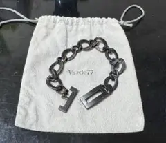 Varde77 ブラックチェーンブレスレット
