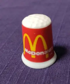 陶器製 シンブル 指貫 指ぬき マクドナルド McDonald's