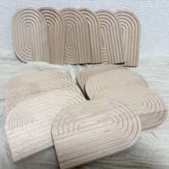 木製アーチ型素材 12枚セット