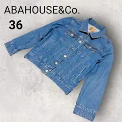 ABAHOUSE&Co. デニムジャケット 36 ライトブルー 羽織 Gジャン