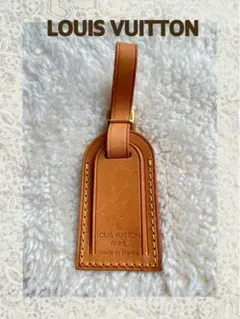LOUIS VUITTON ルイヴィトン キーホルダー タグ ネームタグ 茶