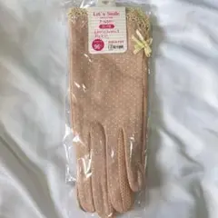 ✨現品限り✨ 可愛いドットデザイン UVカット 紫外線対策 手袋　ピンク