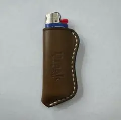 Bicライタースリム　レザーケース　カバー　オイルレザー