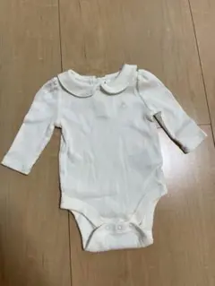 baby gap 0-3ヶ月 ホワイト長袖ボディスーツ