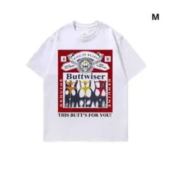 Buttwiser バドワイザービール 山田レン着 半袖 Tシャツ M