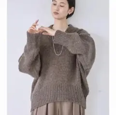 todayful Wool Roundhem Knit クリーニング済み