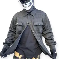 ワッフルナイロンプレーンジャケットS/hiphop ストリート チカーノ