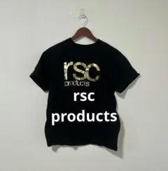 rsc products ロゴプリント 半袖 Tシャツ ブラック Ｍ