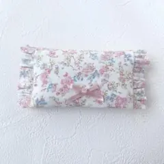 折りたたみフリルティッシュケース ムーンモス キャンディピンク
