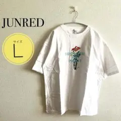 【新品タグ付き】JUNRED ジュンレッド　花瓶プリント Tシャツ ホワイト