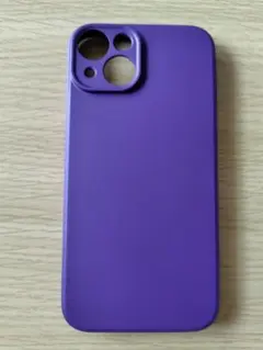 iPhone14 6.1 ケース　さむらさき　シリコン素材