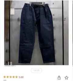 GRAMICCI G103-OGT ルーズテーパードパンツ XL ダブルネイビー