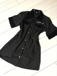 【Mサイズ】セクシーポリス風ワンピース 黒