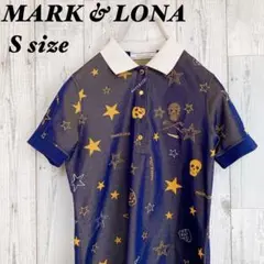 【美品】マークアンドロナ MARK&LONA ゴルフ スター ポロシャツ スカル