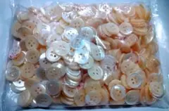 タカセガイ 貝ボタン 16mm 500個 釦 天然 高瀬貝
