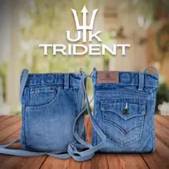 UK TRIDENT デニム ミニショルダーバッグ メンズ　レディース