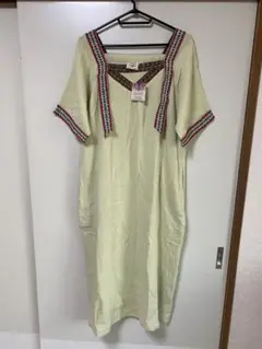 TITICACA 刺繍入り半袖ワンピース
