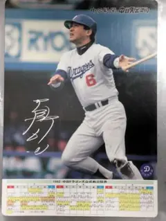中日ドラゴンズ　下敷き　落合　森田