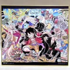 ONE PIECE 大海賊百景 Ｊ賞　尾田栄一郎描き下ろし色紙　麦わらの一味