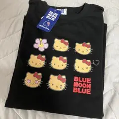 新品未使用 サンリオ 日焼け キティちゃん 半袖 Tシャツ ブラック L コラボ