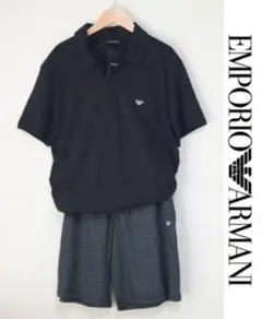 新品【エンポリオアルマーニ】上下セットアップポロシャツショートパンツM(M-L)
