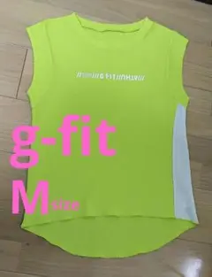 Mサイズg-fitメッシュ フィットネスヨガウェア ライム
