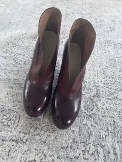 MARGIELA マルジェラ 37 ボルドー ヴェッジ ブーツ ブーティ