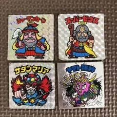 ビックリマンシール　ヘッド4枚セット【劣化あり】