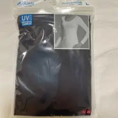 AIRism UVカット 八分袖　インナーウェア Lサイズ ネイビー