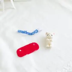フレンチブルドッグのみつごちゃん　わくわくおでかけセット　レッド服のみ