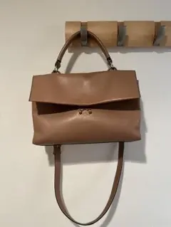 マルニ marni ベージュ トートバッグ レザー ショルダー