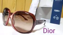 正規美 浜崎あゆみ着 Dior グロッシー ロゴサングラス 紫×茶 付属有 レア