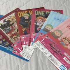 ワンピース　一番くじ　未来島エッグヘッド　クリアファイル＆ステッカーセット