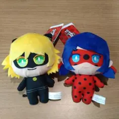 【ミラキュラス】レディバグ＆シャノワール デフォルメぬいぐるみ