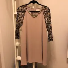 グレースコンチネンタル ワンピース ピンクベージュ