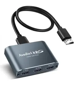 HDMI 切替器 4K 60Hz アルミニウム合金製 セレクター
