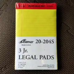 【未使用・廃盤品USA製】伊東屋 AMPAD LEGAL PAD Jr.