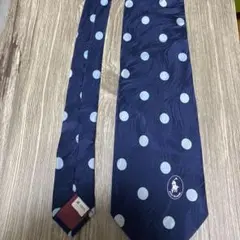 Polo by Polo Ground ネクタイ ネイビー ドット柄
