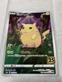 ポケモンカード ピカチュウ　1枚 かじる　25th