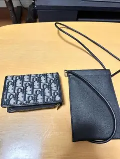 2点セット スマホショルダー 二つ折り財布