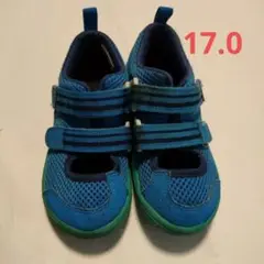 アシックスサマーシューズ17.0 ブルー