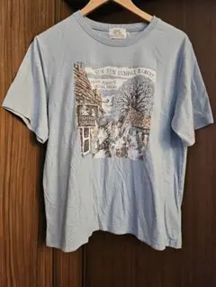 WACHI FIELD わちふぃーるど　Tシャツ　ダヤン　水色　L