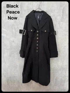 # Black Peace Now ロングコート　トレンチコート　ブラック ブラックピースナウ BLACK PEACE NOW トレンチコート ロング M