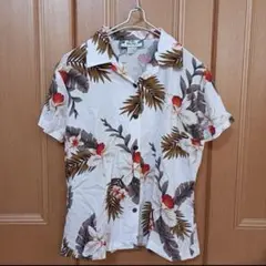 【Two Palms】ハワイアンオーキッド アロハシャツ ハワイ製