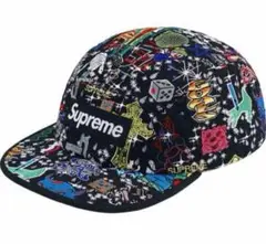 Supreme AOI Embroidered Camp Cap Black