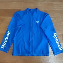 Reebok リーボック 青 ラッシュガード ジップアップ 140